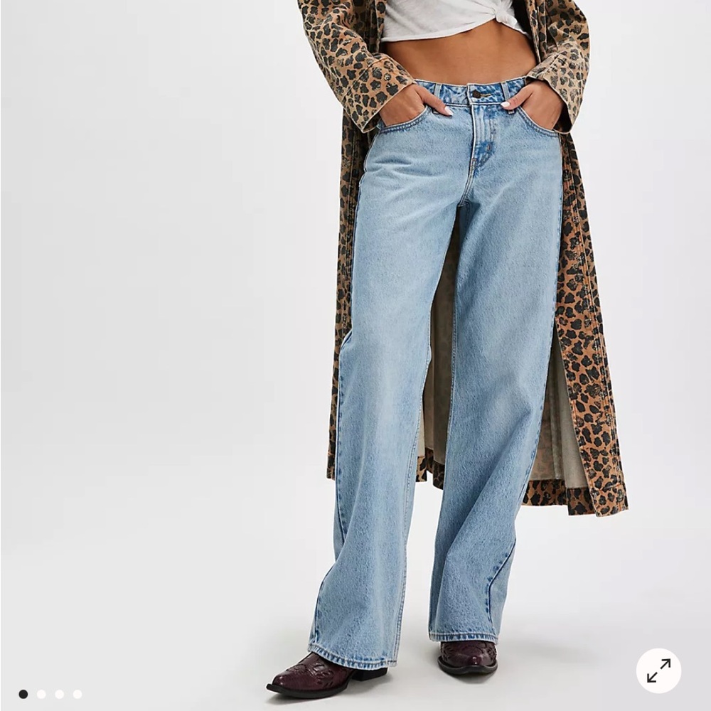 Levi's Light Wash Wide-Leg Jeans